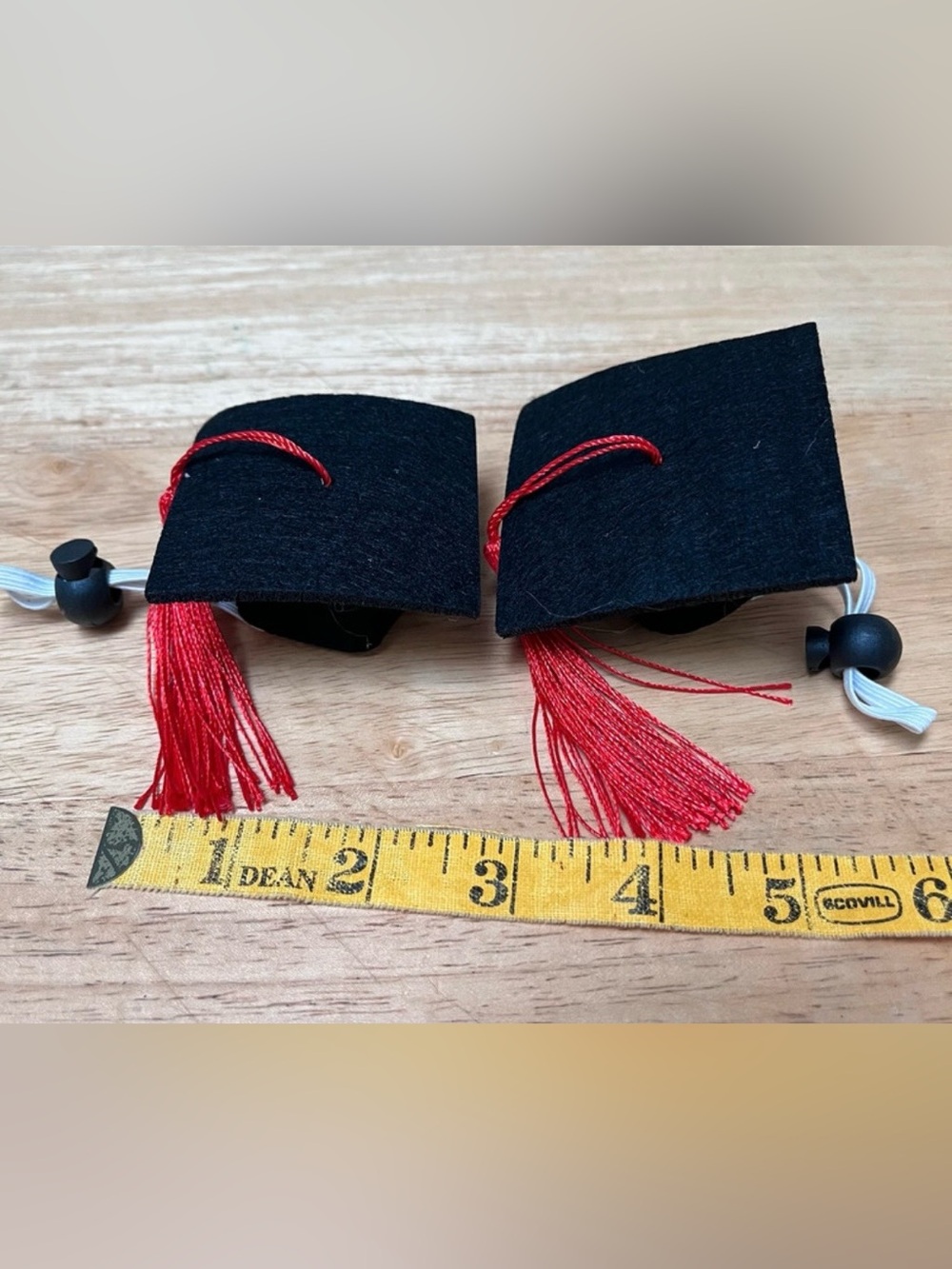 Set of 2 pet graduation caps animal costume cat small dog rabbit bunny